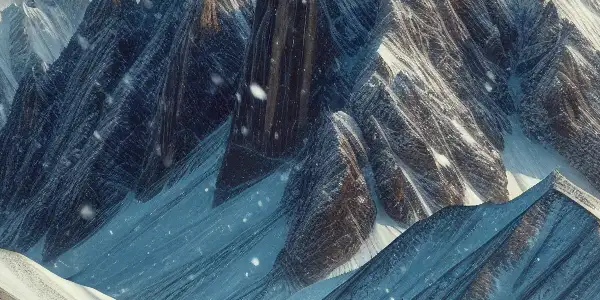 Red Army soldiers bravely battle in the snow-capped Kunlun Mountains during the 1930s, showcasing heroism and resilience.